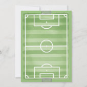 Little Kicker Soccer Baby Shower Invite Einladung (Rückseite)