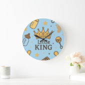 Little King Baby Dusche Große Wanduhr (Zuhause)