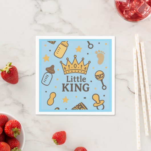 Little King Baby Shower Napkins Serviette (Beispiel)