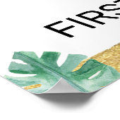 Little King Lion Crown 1. Geburtstag Begrüßungszei Poster (Ecke)