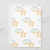 Little King Safari Lion Boy Baby Dusche Einladung (Rückseite)