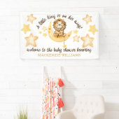 Little King Safari Lion Boy Baby Dusche Willkommen Banner (Insitu)