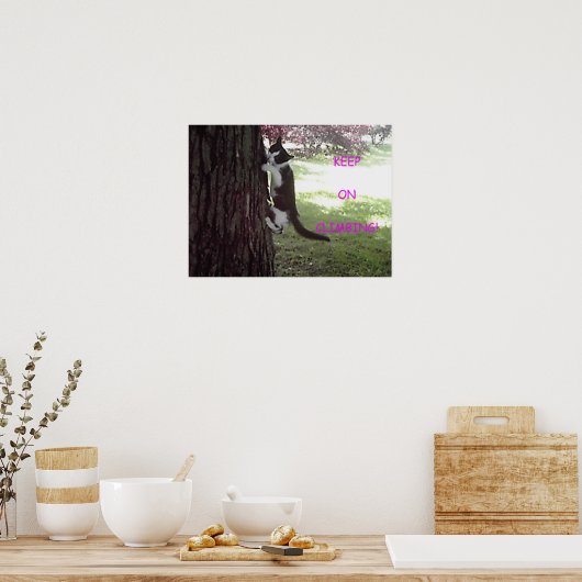 Little Kitten Big Tree Poster (Küche)