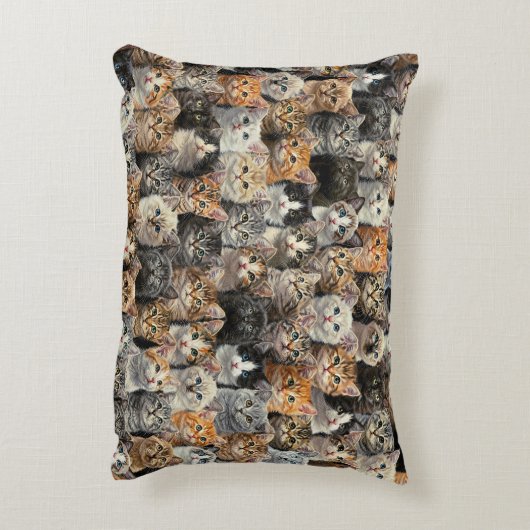 Little Kittens Parade Dekokissen (Rückseite(Vertikal))