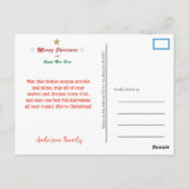 Little Kitty Christmas Postcard Postkarte (Rückseite)