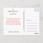 Little Kitty Christmas Postcard Postkarte (Rückseite)