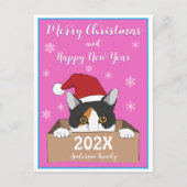 Little Kitty Christmas Postcard Postkarte (Vorderseite)