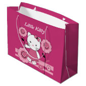 Little Kitty Große Geschenktüte (Rückseite Schrägansicht)