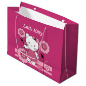 Little Kitty Große Geschenktüte (Vorderseite Schrägansicht)