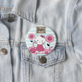 Little Kitty Large Tote Bag Button (Beispiel)