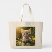 Little Kitty Liebe: Niedlich Tote Tasche (Rückseite)