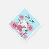 Little Kitty Paper Napkins Serviette (Ecke)