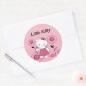 Little Kitty Runder Aufkleber (Umschlag)