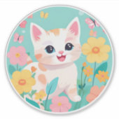 Little Kitty Sticker (Vorderseite)