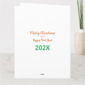 Little Kitty Weihnachtskarte Karte (Rückseite)