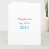 Little Kitty Weihnachtskarte Karte (Rückseite)