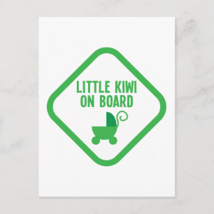 Little KIWI an Bord Neuseelands Postkarte