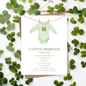 Little Kleeblatt St Patrick's Boy Baby Shower Einladung