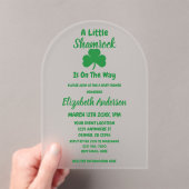 Little Kleeblatt St Patrick's Day Baby Shower Acryleinladungen (Insitu (Handheld))