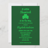 Little Kleeblatt St Patrick's Day Baby Shower Einladung (Vorderseite)