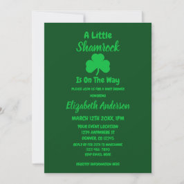 Little Kleeblatt St Patrick's Day Baby Shower Einladung