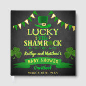 Little Kleeblatt St. Patrick's Day Baby Shower Gästebuch (Vorderseite)