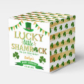 Little Kleeblatt St. Patrick's Day Baby Shower Geschenkschachtel (Vorderseite)
