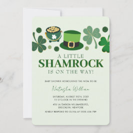 Little Kleeblatt St Patrick's Day Baby Shower Invi Einladung