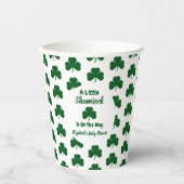 Little Kleeblatt St Patrick's Day Baby Shower Pappbecher (Vorderseite)