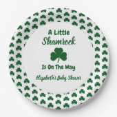 Little Kleeblatt St Patrick's Day Baby Shower Pappteller (Vorderseite)