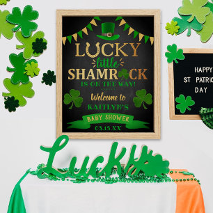 Little Kleeblatt St. Patrick's Day Baby Shower Poster