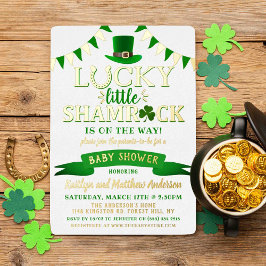 Little Kleeblatt St. Patrick's Day Baby Shower Rea Folieneinladung