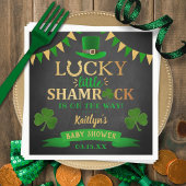 Little Kleeblatt St. Patrick's Day Baby Shower Serviette