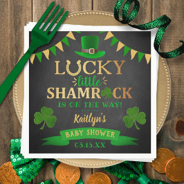 Little Kleeblatt St. Patrick's Day Baby Shower Serviette