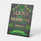Little Kleeblatt St. Patrick's Day Baby Shower Sockelschild (Vorderseite)
