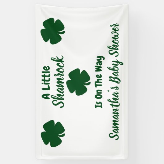 Little Kleeblatt St Patrick's Day Banner (Vertikal)