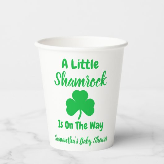 Little Kleeblatt St Patrick's Day Pappbecher (Vorderseite)