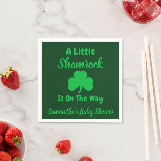 Little Kleeblatt St Patrick's Day Serviette (Beispiel)