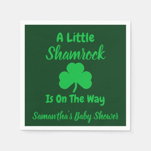 Little Kleeblatt St Patrick's Day Serviette (Vorderseite)