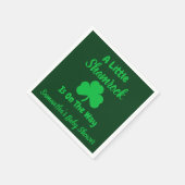 Little Kleeblatt St Patrick's Day Serviette (Ecke)