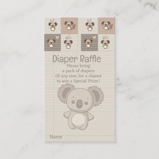 Little Koala Bliss Begleitkarte (Vorderseite)