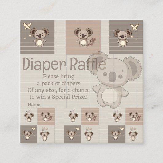 Little Koala Bliss Begleitkarte (Vorderseite)