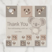 Little Koala Bliss Geschenkanhänger (Vorderseite)