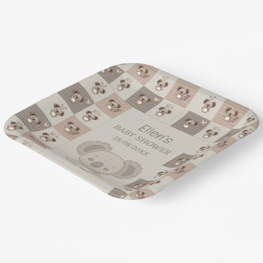 Little Koala Bliss Pappteller (Gewinkelt)