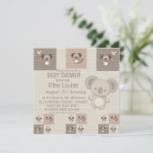 Little Koala Bliss Save The Date (Stehend Vorderseite)
