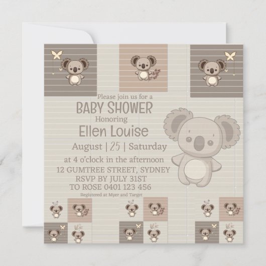 Little Koala Bliss Save The Date (Vorderseite)