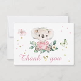 Little Koala-Vorlage Dankeskarte