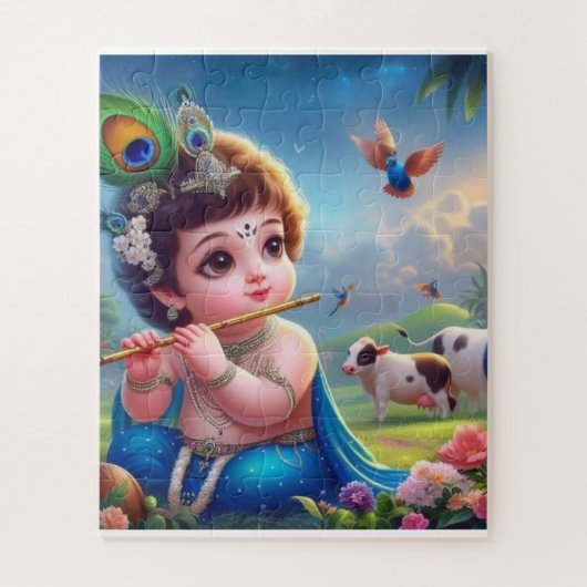 Little Krishna 50-Piece Jigsaw Puzzle" Puzzle (Vertikal)