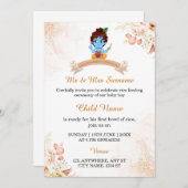 Little Krishna Annaprashan Invitation Card Einladung (Vorne/Hinten)
