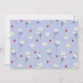 Little Lady Baby Shower Einladung - Lavendel (Rückseite)